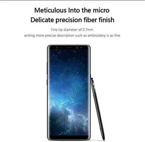 img 2 attached to 🖊️ Премиум 2 шт. Запасные перья для стилуса S Pen Galaxy Note 8 с адаптером, наконечниками и кнопкой извлечения (серебро)