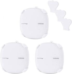 img 4 attached to 📡 Koroao Wall Bracket and Ceiling Mount Stand Holder for Samsung SmartThings WiFi Mesh Router and Samsung Connect Home AC1300 Connect Home Pro Smart Wi-Fi System (3-Pack)