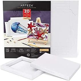 img 3 attached to 🎨 Arteza Mixed Media Paper Foldable Canvas Pad: 7x8.6 Inches, 20 Sheets, 228 lb, Heavyweight Multimedia Paper, Acid-Free – Perfect for Painting & Mixed Media Art