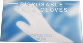 img 2 attached to Disposable Vinyl Clear Gloves Non Sterile