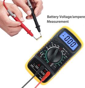 img 3 attached to Highly Portable XL830L Pocket Digital Multimeter with 2000 Counts - Voltage Tester & Multi-Tester for Home Measuring Tools - Test AC/DC Current, Resistance, Continuity, Frequency - Backlight LCD Display with Battery