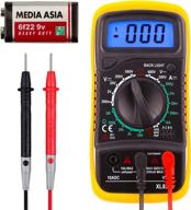 highly portable xl830l pocket digital multimeter with 2000 counts - voltage tester & multi-tester for home measuring tools - test ac/dc current, resistance, continuity, frequency - backlight lcd display with battery logo