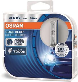 img 1 attached to 🚗 Enhance Your Car's Visibility with OSRAM Xenarc Cool Blue Boost D3S Xenon Car Headlight Bulbs (Twin) 66340CBB-HCB