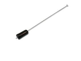 img 2 attached to Long Range 8-Inch Antenna with Coaxial Connection & F Connector for Gate Receiver – Silver, with Protective Rubber