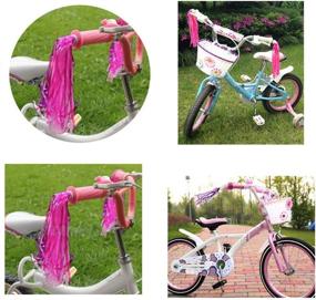 img 1 attached to 🎉 Colorful Tassel Decoration for Boys and Girls: 5 Pairs Kids Bicycle Tassel Ribbon | Children Scooter Bike Handlebar Streamers | Bicycle Grips