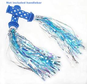 img 2 attached to 🎉 Colorful Tassel Decoration for Boys and Girls: 5 Pairs Kids Bicycle Tassel Ribbon | Children Scooter Bike Handlebar Streamers | Bicycle Grips