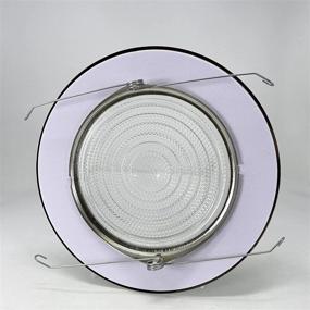 img 1 attached to PROCURU 6-Inch Satin Nickel Metal Shower Trim With Fresnel Glass For Wet Locations (Satin Nickel