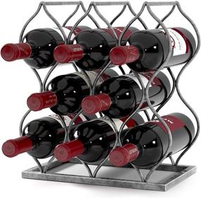 img 4 attached to 🍷 Will's Tabletop Wine Rack - Imperial Trellis: Stylish Silver 8-Bottle Storage, Perfect Wine Gifts for Wine Lovers, No Assembly Required