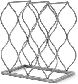 img 2 attached to 🍷 Will's Tabletop Wine Rack - Imperial Trellis: Stylish Silver 8-Bottle Storage, Perfect Wine Gifts for Wine Lovers, No Assembly Required