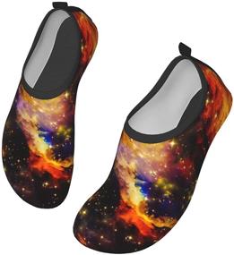 img 4 attached to 👟 Codymon Water Sports Shoes: Barefoot, Quick-Dry Aqua Yoga Socks for Men and Women - Slip-On, Starry Sky-2 Design