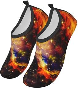 img 3 attached to 👟 Codymon Water Sports Shoes: Barefoot, Quick-Dry Aqua Yoga Socks for Men and Women - Slip-On, Starry Sky-2 Design