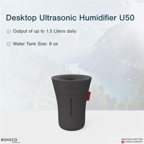 img 1 attached to BONECO U50 Ultrasonic Humidifier with LED Lights (Black): Personal Device for Superior Moisture Control