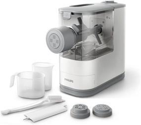 img 2 attached to White Philips HR2370/05 Compact Pasta and Noodle Maker - 3 Interchangeable Pasta Shape Plates