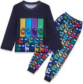 img 4 attached to 👾 Game Role Print Boys Long Sleeve Set - Short Sleeve 2 Piece Sets