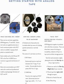 img 1 attached to 📼 ATR Magnetics Premium Analog Recording Tape - Master Tape, 1/2" - Modern Classic Sound, 2500ft Reel, 10.5" Precision