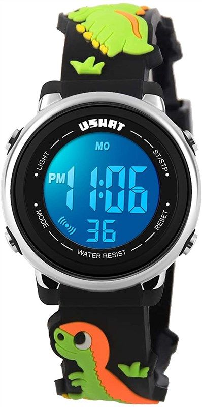 silicone stopwatch wristwatch waterproof dinosaur 로고