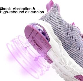 img 1 attached to Women's Slip-On Running Tennis Shoes - Breathable Lightweight Sneakers with Air Cushion for Casual Walking and Fashion