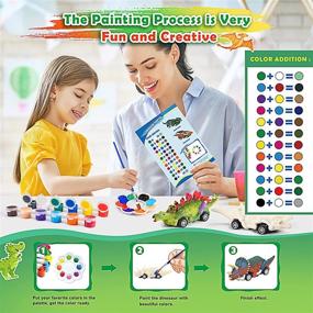 img 1 attached to 🦖 Dinosaur Painting Kits: Engaging Toddler Crafts for Creativity and Fun!