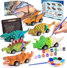img 4 attached to 🦖 Dinosaur Painting Kits: Engaging Toddler Crafts for Creativity and Fun!