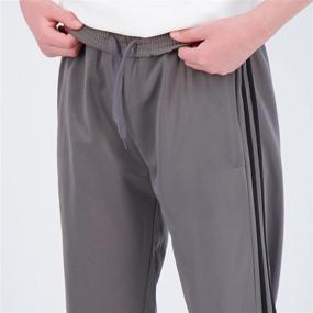 img 2 attached to 👖 Boys' Fleece-Lined Sweatpants with Pockets - Real Essentials 3 Pack, Tricot Open Bottom
