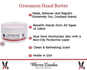 img 1 attached to 💆 Warren London Groomers Hand Butter: A Premium Aloe Vera Hand Moisturizer for Professionals in All Industries