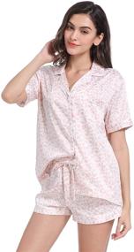 img 4 attached to Serenedelicacy Pajamas Sleepwear Loungewear Leopard Women's Clothing