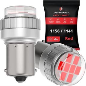 img 3 attached to BENEBOLT 1156 LED Bulbs Red 7506 P21W - Triple Ultra Bright Single Brightness LED Brake Light Bulb