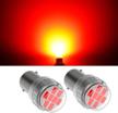 benebolt 1156 led bulbs red 7506 p21w - triple ultra bright single brightness led brake light bulb logo