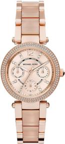 img 4 attached to Michael Kors Womens Two Tone MK6110