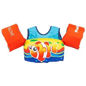 img 3 attached to 🐠 Paddle Pals Life Jacket by Body Glove - Clownfish