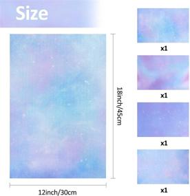 img 2 attached to 🌟 Pllieay 14 Count Cross Stitch Fabric, 4-Piece Set - Starry Sky Printed Patterns, 18 x 12 Inch, Embroidery Cloth