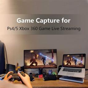 img 1 attached to ShuOne Capture Card: HDMI Game Capture for PS5, PS4, Switch with USB 3.0, 1080p 60fps HD Video, Low Latency HDMI Passthrough - Ideal for OBS, Twitch Streaming and Recording
