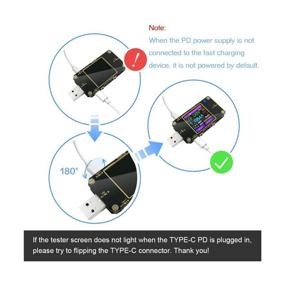 img 1 attached to ⚡ USB Power Meter Tester with Bluetooth and Type-C, Voltage and Current Monitor, USB Safety Tester, PD Battery Capacity Meter, Digital Color LCD Display Multimeter