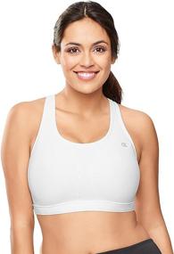 img 3 attached to 🏋️ Ultimate Support and Comfort: Champion Women's Plus-Size Vented Compression Sports Bra, White, 4X Large