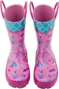 img 2 attached to 👑 Princess Girls Rainboots by Stephen Joseph - Boys' Clothing in Jackets & Coats