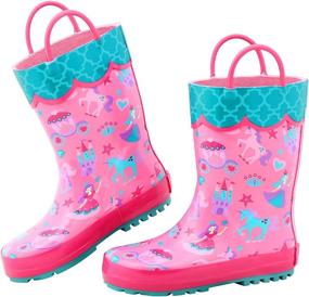 img 4 attached to 👑 Princess Girls Rainboots by Stephen Joseph - Boys' Clothing in Jackets & Coats