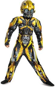 img 2 attached to 🐝 Bumblebee Classic Muscle Costume - Perfect Disguise for Halloween and Cosplay