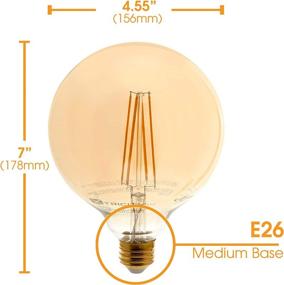 img 2 attached to 💡 Dimmable Vintage Filament Edison Equivalent Bulb