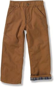 img 3 attached to 👖 Boys' Clothing: Carhartt Washed Flannel Lined Dungaree - Enhanced SEO