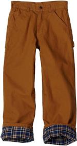 img 1 attached to 👖 Boys' Clothing: Carhartt Washed Flannel Lined Dungaree - Enhanced SEO