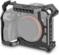 📷 enhanced protection and versatility for sony alpha a7r iv: smallrig ccs2416 camera cage with cold shoe mount and nato rail logo