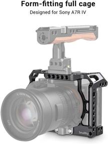 img 3 attached to 📷 Enhanced Protection and Versatility for Sony Alpha A7R IV: SMALLRIG CCS2416 Camera Cage with Cold Shoe Mount and NATO Rail