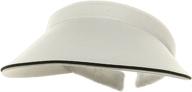 👒 stylish women's piping clip on visor: shielding sunlight with class logo