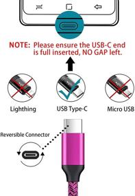 img 2 attached to ⚡️ Быстрая зарядка USB C для Samsung Galaxy S21 Ultra/S21+/S20+ FE/Note 21 Ultra/Note 20 Ultra 10 S10 A52 A12 A11 A72 A51 A50 A20 A11 A01, Oneplus 9 Pro/8T/8 Pro/7T 7, блок зарядного устройства + кабель Type C длиной 6 футов.