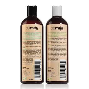 img 3 attached to 🧴 Damila Salt-Free Shampoo & Conditioner for Keratin and Color Treated Hair - Professional Value Pack for Damaged, Frizzy, Curly, Dry & Thin Hair - Sulfate-Free Shampoo Sin Sal - 16.9 Fl Oz