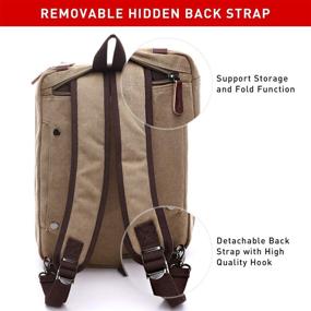 img 3 attached to Laptop Backpack Messenger Multifunction Briefcase