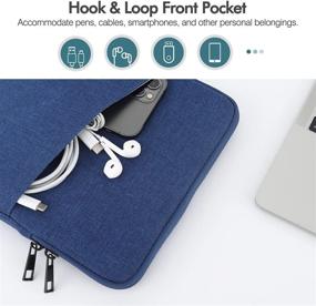 img 1 attached to 📱 MoKo Tablet Sleeve Case: Compatible with iPad Pro 11, iPad 9th/8th/7th Gen, iPad Air 4/3, Galaxy Tab A 10.1 - Navy Blue