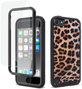 img 4 attached to GOLINK Shockproof Hybrid Full Body Protective Case With HD Screen Protector Compatible With IPod Touch 5Th IPod Touch 6 IPod Touch 7-Leopard