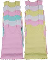 👚 girls pack ruffle tank top by tobeinstyle - stylish girls' clothing logo