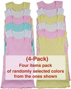 img 3 attached to 👚 Girls Pack Ruffle Tank Top by ToBeInStyle - Stylish Girls' Clothing